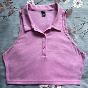 🧜🏻♀️3/$15 Collar Crop Top